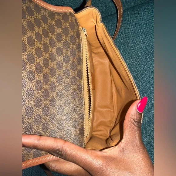 Celine Brown Patterned Crossbody Bag - Picture 6 of 15